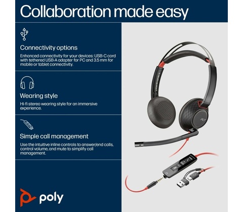 Poly Blackwire 5220 USB C +