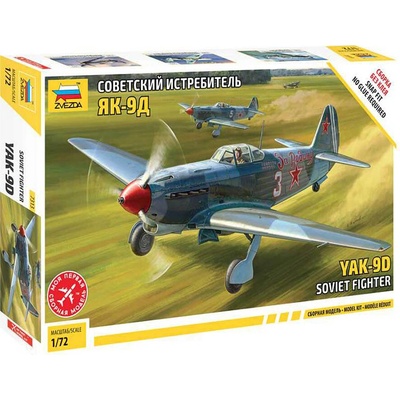 Zvezda Wargames WWII YAK 9 Soviet fighter Model Set lietadla 1:72 57 dielov
