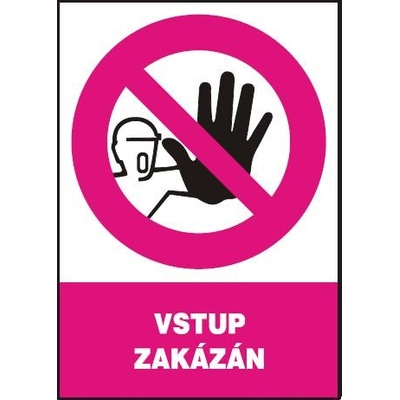 MAGG Vstup zakázán - samolepka A5 120225