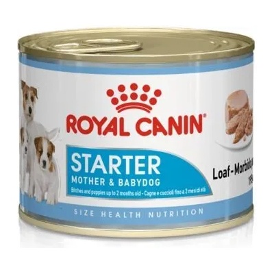 Royal Canin STARTER MOUSSE 195g - за женски кучета и техните бебета, от отбиването до 2 месечна възраст