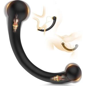SuperLove Ultimate Pleaser G-Spot & Prostate Vibrating Silicone Massager Black