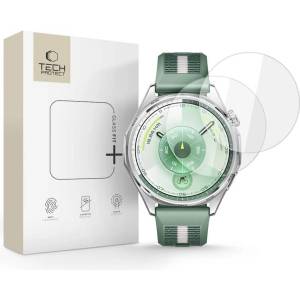 Tech-Protect Протектор за Huawei Watch GT 6/7 46mm, Tech-Protect Glass Fit Plus 2 бр. , Прозрачен (5906302335374)