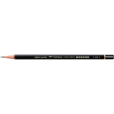 Tombow Молив MONO 100 3H (12) (MONO-100-3H)