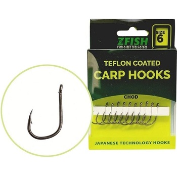 Zfish Teflon Hooks Chod vel.4 10 ks