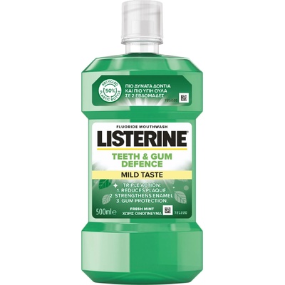 LISTERINE Вода за уста Teeth & Gum Defence, Mild taste, 500 ml