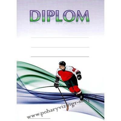 VIZINGR Hokej diplom A4 č.26