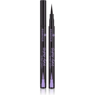 Essence Oči Tužky na oči a kajalové tužky Super Fine Eyeliner Pen No. 01 Deep Black 1 ml – Zboží Dáma