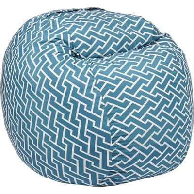 Pufrelax Барбарон 400л. Matusalem, Zippity Turquoise, Перящ се калъф, Подходящ за деца, Пълнеж с микс от мемори пяна и дунапрен, Гама Premium