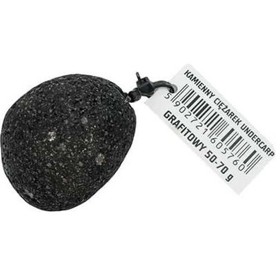 UnderCarp Závažie z kameňa Očko Obratlík Grafit 50-70g