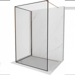 Mexen Kioto душ стена Walk-in 110 x 110 cm, черна рамка, розово злато - 800-110-212-60-70-110 (800-110-212-60-70-110)