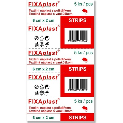 Alfa Vita Náplast FIXAPLAST STRIPS 5 ks
