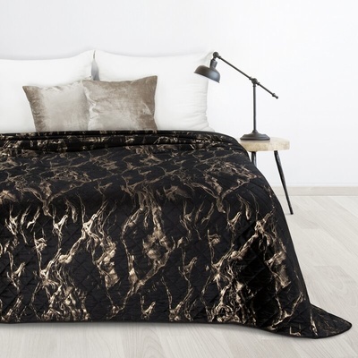 Takoy DESIGN 91 přehoz na postel LUIZ ze sametu zdobený mramorovým vzorem-HF-459011 170 x 210 cm