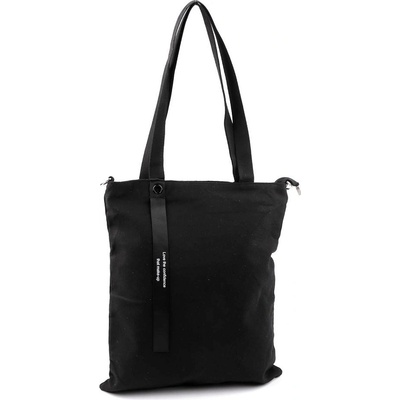 Prima-obchod Textilní taška crossbody bavlněná 33x38 cm 2 černá