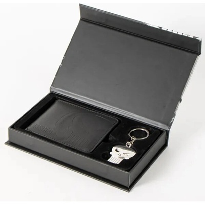 Cerdá Marvel Punisher Wallet & Keyring Set Peňaženka a Kľúčenka