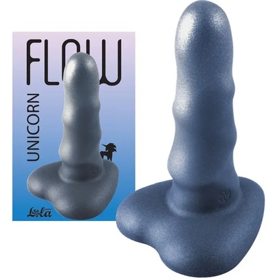 Мини дилдо с вакуумна основа, Еднорог, 12, 5см. - Dildo Unicorn Max Dark (2047-03LOLA)