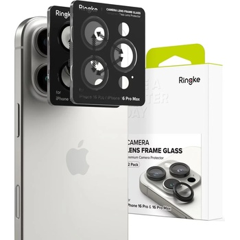 Ringke camera frame protector 2-pack iphone 16 pro / 16 pro max black (8809961789748)