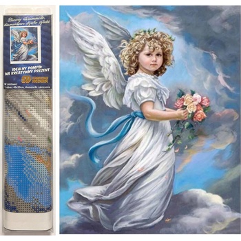 Norimpex - Puzzle Diamant painting: Cherub 30x40cm - 1 - 39 piese