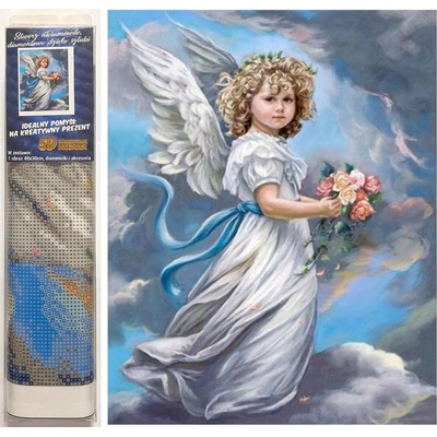 Norimpex - Puzzle Diamant painting: Cherub 30x40cm - 1 - 39 piese