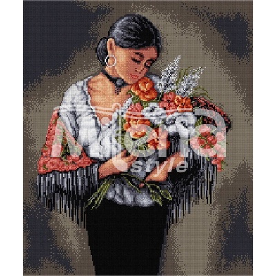 Milena Style Испанска есен - гоблен със схема конци dmc 1: 4