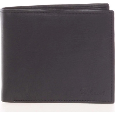Delami pánska kožená voľná peňaženka 8222 čierna čierna