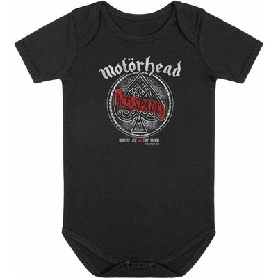 Dětské body METAL KIDS Motörhead Red Banner černá