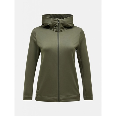 Peak Performance W Rider Tech Zip Hood Pine Needle