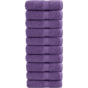 vidaXL Премиум кърпи за гости SOLUND 10 бр. лилави 30x50 см 600 г/м2 (137352)