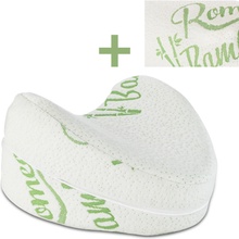 Romeo Ergonomický vankúš medzi kolená MEMORY BAMBOO 25x25x15 + náhradná obliečka BAMBOO