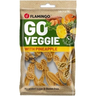 FLAMINGO Go Veggie kartáčky s ananasem 15 ks 120 g