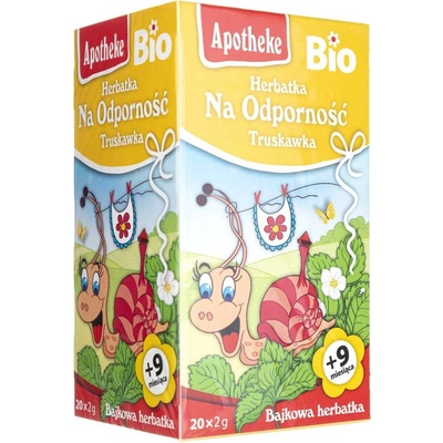 Apotheke rozprávka Na imunitu s jahodou Bio 20 x 2 g