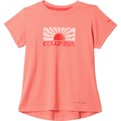 Columbia Tech Trail Utility Short Sleeve Graphic Crew lososová
