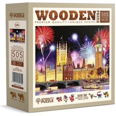 WOODEN CITY Dřevěné Noční Londýn 505 dielov