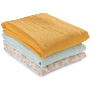 Hauck Муселинови пелени Hauck - Cuddle N Clean, 3 броя, Honey/Mint/Leo (711200) - baby