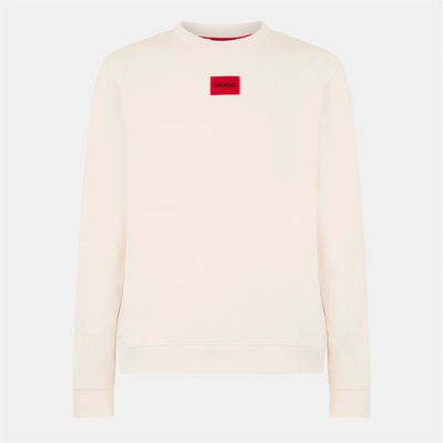 HUGO BOSS Риза с дълъг ръкав Hugo Mens HUGO Long Sleeve Contemporary Sweatshirt - Crew Neck (Diragol) - Natural 102
