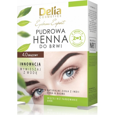 Delia Eyebrow Expert 4.0 Bronzová púdrová henna na obočie 4 g
