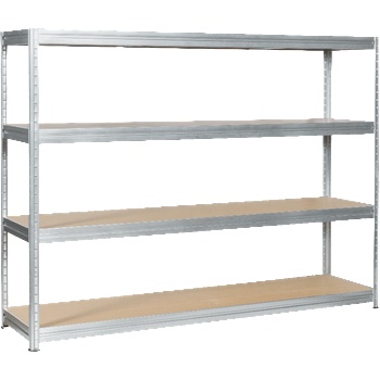 Carmen Метален стелаж MEGA 177x240x45 см, до 450 кг на рафт - цинк (3580522)