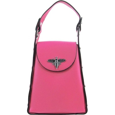 Menší dámská kabelka crossbody do ruky růžová