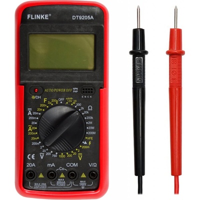 TFY DT9250A Digitálny multimeter, červený