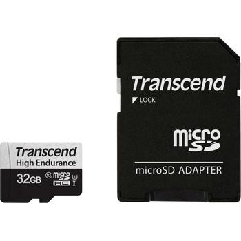 Image 1 of Transcend USD350V microSDHC 32GB + Adaptor (TS32GUSD350V)