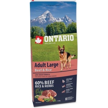 Ontario Adult Large Beef & Rice 12 kg