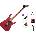 Jackson JS Series Dinky Arch Top JS24 DKAM Caramelized MN Standard SET Red Stain Електрическа китара
