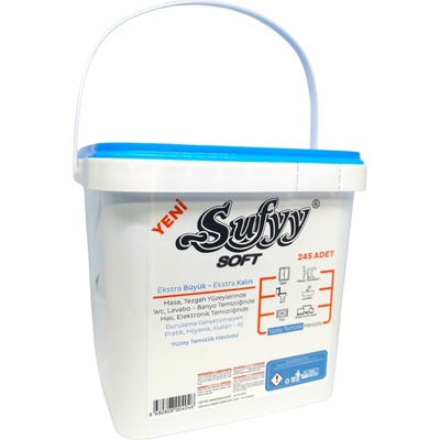 Suffyy soft мокри кърпи за почистване на повърхности, 245 броя