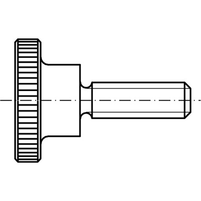 PROFISTYL DIN 464 Šroub s rýhovanou hlavou černý Varianta: DIN 464 Šroub s rýhovanou hlavou M4x10