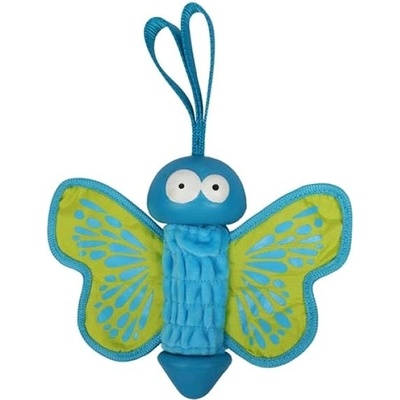 COOCKOO EBI LILLY gumová hračka pre psov 27 × 20 x 7,5 cm zelený motýľ
