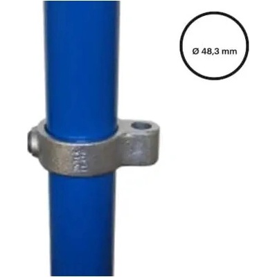 Konstrukční fitinka, spojka ocelový trubek pr. 48,3 mm – pantové očko 138-D48