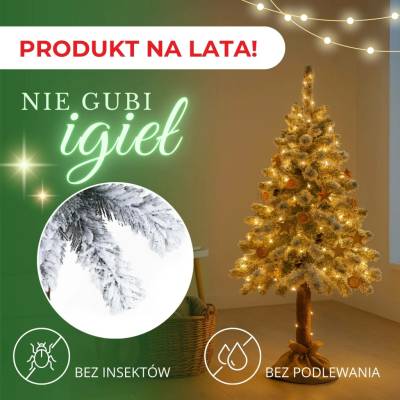 Springos CT0203 ZASNĚŽENÝ SMRK NA KMENI 220 CM
