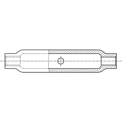 PROFISTYL DIN 1478 trubková matice pro napínače pozink Varianta: DIN 1478 matice pro napínače truková ZnB M48