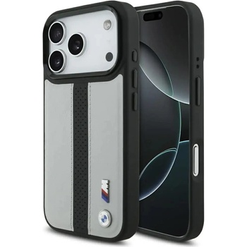 BMW M Perforated Stripe Logo MagSafe Case за iPhone 17 Pro - сив
