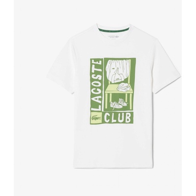 Lacoste Тениска Lacoste Men's Short Sleeve Performance T-Shirt - White 001