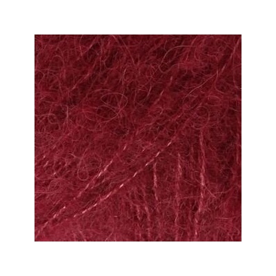 DROPS Design Brushed Alpaca Silk Uni Colour 23 Bordeaux Плетива прежда (109823)
